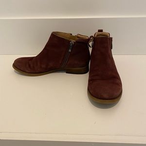Franco Sarto Nubuck Suede Ankle Booties 8/38